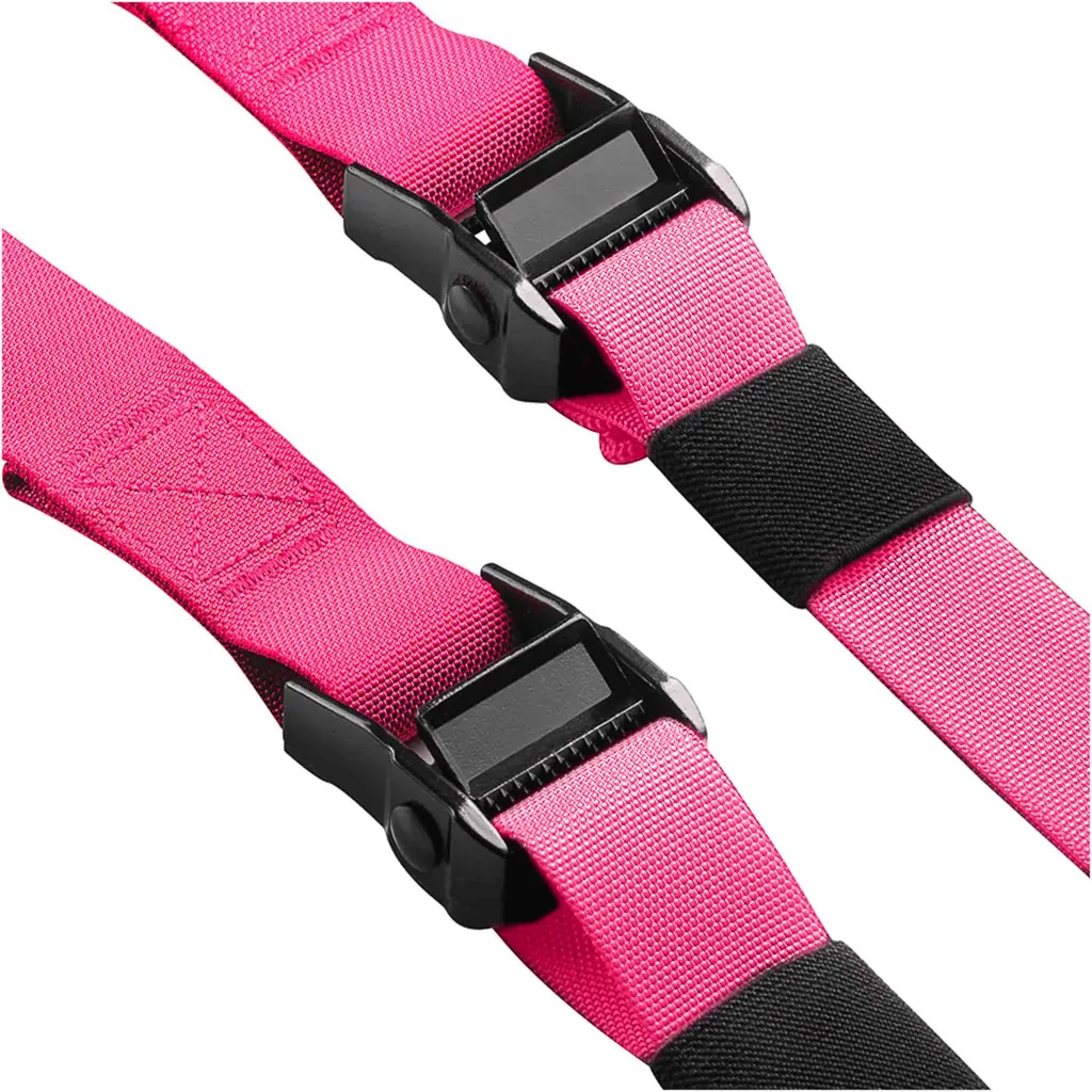 Ceinture de musculation rose réglable pour fitness et soutien lombaire