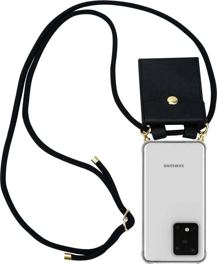 Samsung Galaxy S20 Ultra Cover Cadorabo Nera con Laccio Rimovibile