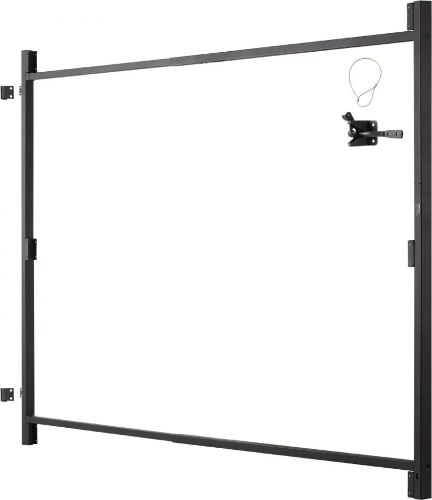 Kit de porte ajustable en fer 152-243cm structure de cadre robuste - 9