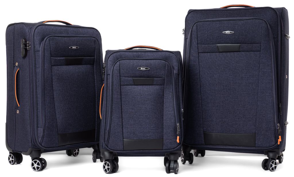 RGL S-030 Kofferset Reisekofferset Stoff 3in1 Koffer Set Produktbild 