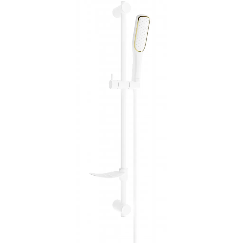 Kit douchette coulissante blanche DF49 | Revêtement anticalcaire durable