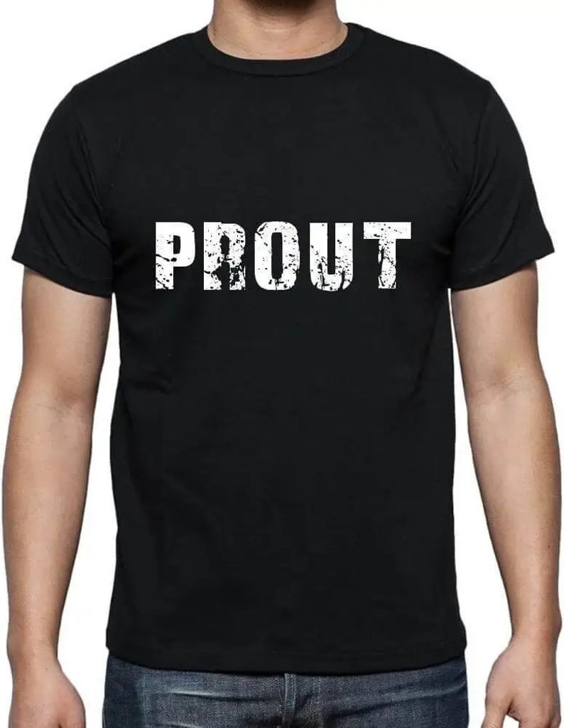 Herren Grafik T-Shirt Prout Öko-Verantwortlich Vintage Jahrgang Kurzarm Lustige Druck Geburtstag Geschenk Mann