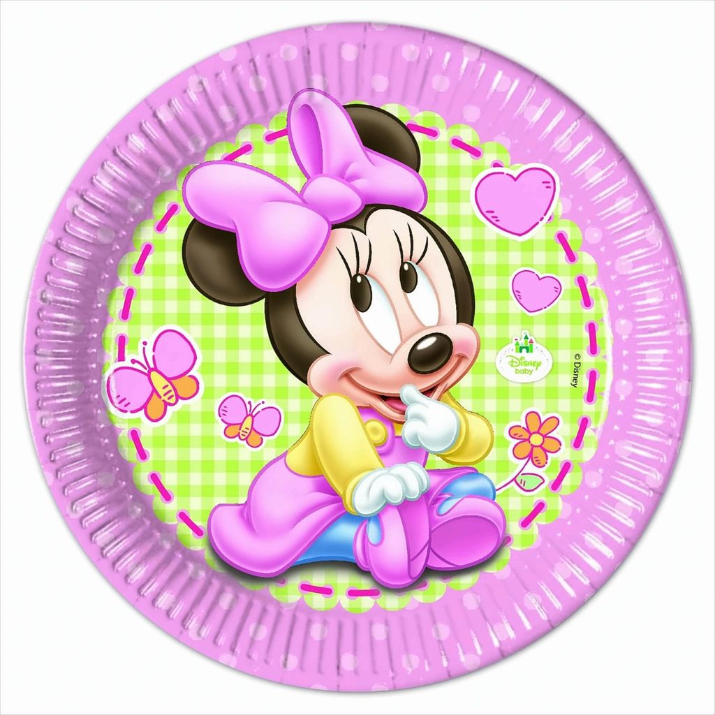 Baby Minnie Maus 8 Teller Produktbild 