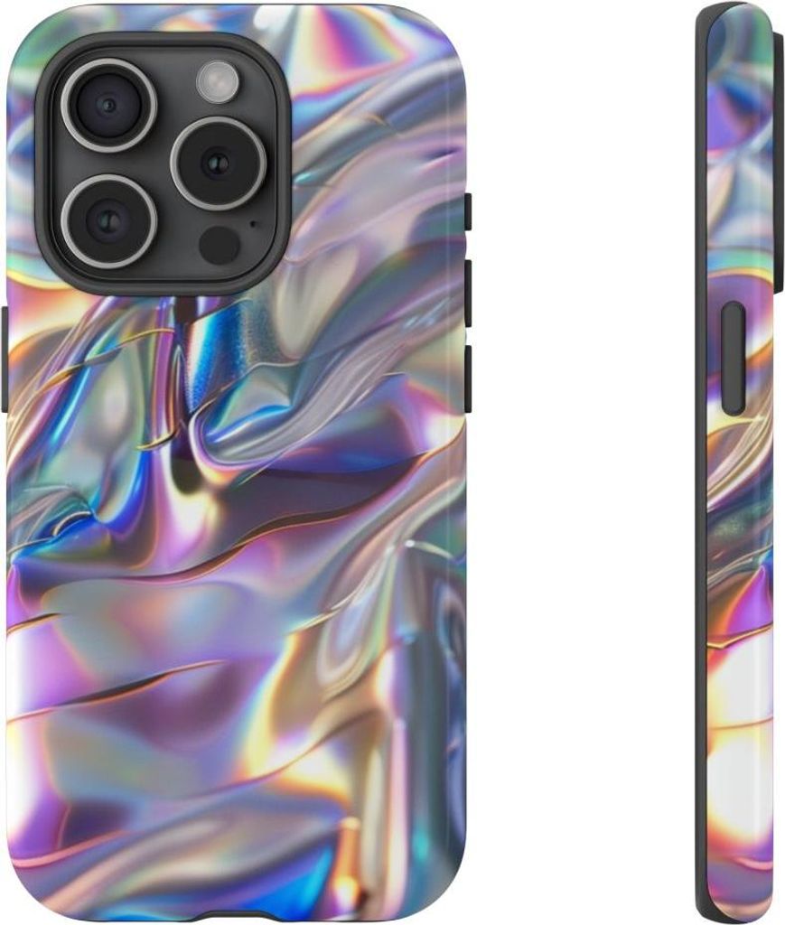 Schillernde Hologramm-Optik – Hülle Kompatibel mit iPhone 15 Pro
