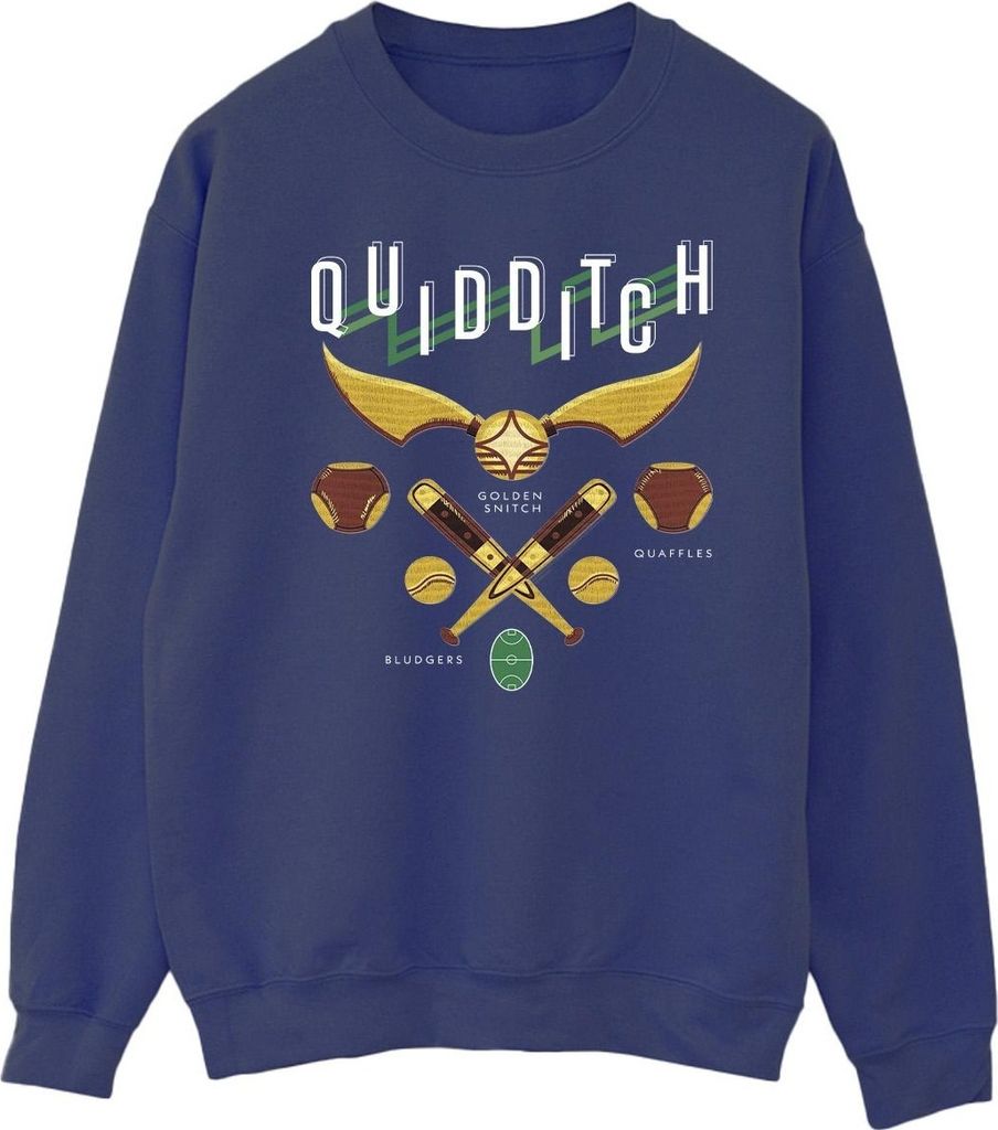 Harry Potter - "Quidditch Bludgers Quaffles" Sweatshirt für Herren BI28975 (L) (Marineblau)