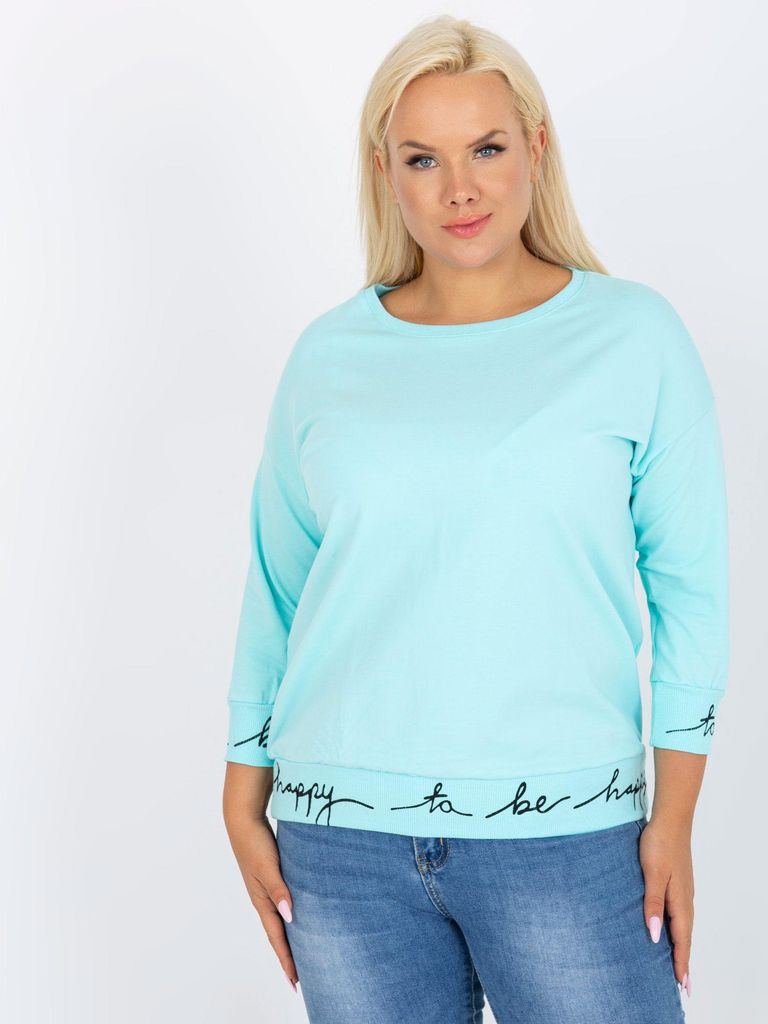 P-M Langarm-T-Shirt für Frauen Estrinna minze One size
