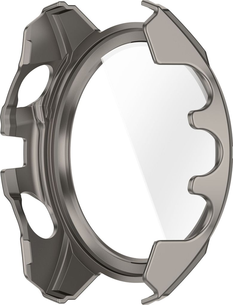 INF Garmin Tactix 8 Hülle mit Displayschutzfolie - 51mm AMOLED Grau+Blau