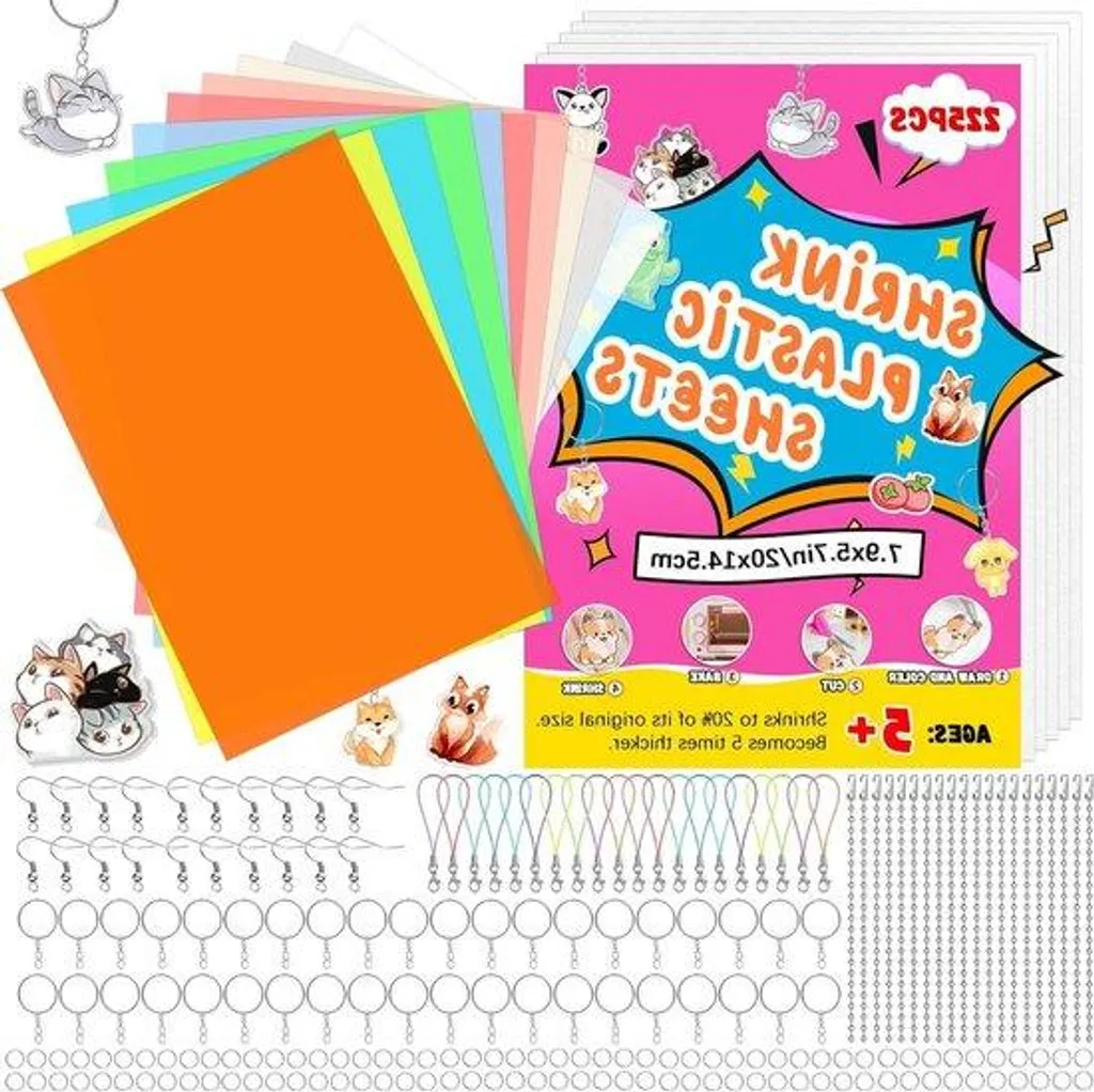 Activités manuelles enfant : kit de plastique dingue et porte-clés DIY