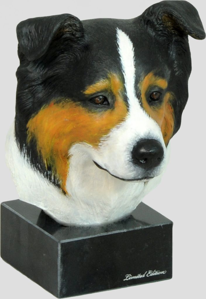 Bearded Collie - bemalte Figur, Statue, Skulptur, vom Künstler hergestellt, Marke Art-Dog
