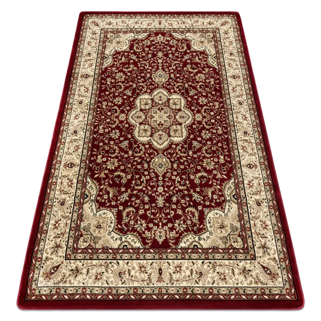 Grand Tapis de Salon Rectangulaire Bordeaux 300x400 cm Style Classique