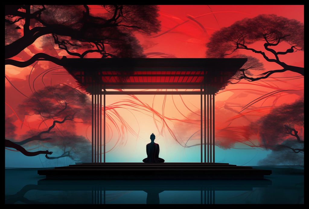 Plakat 60x40cm Meditation in der Lotusposition