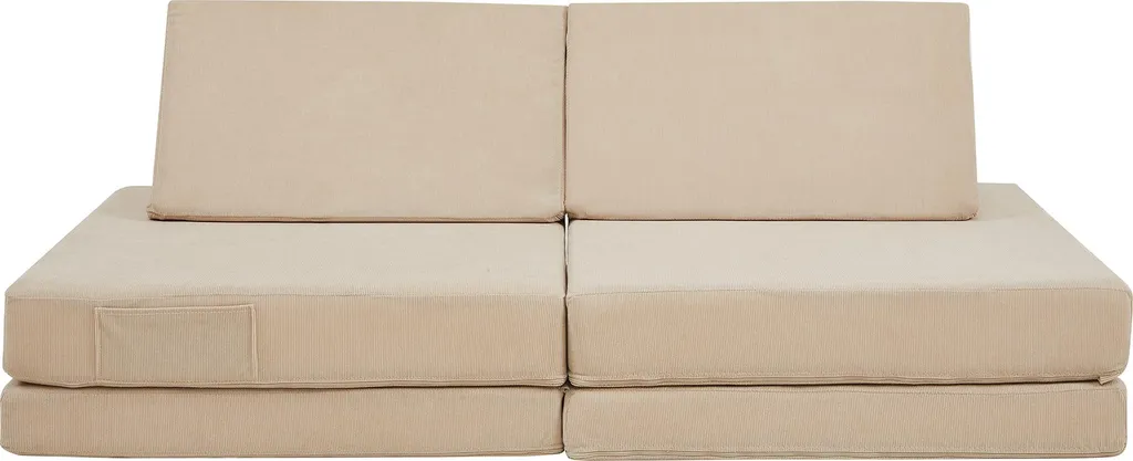 Divanetto Gioco Norhulta 5 Pezzi Schiuma Cord Beige - Design Montessori - 8