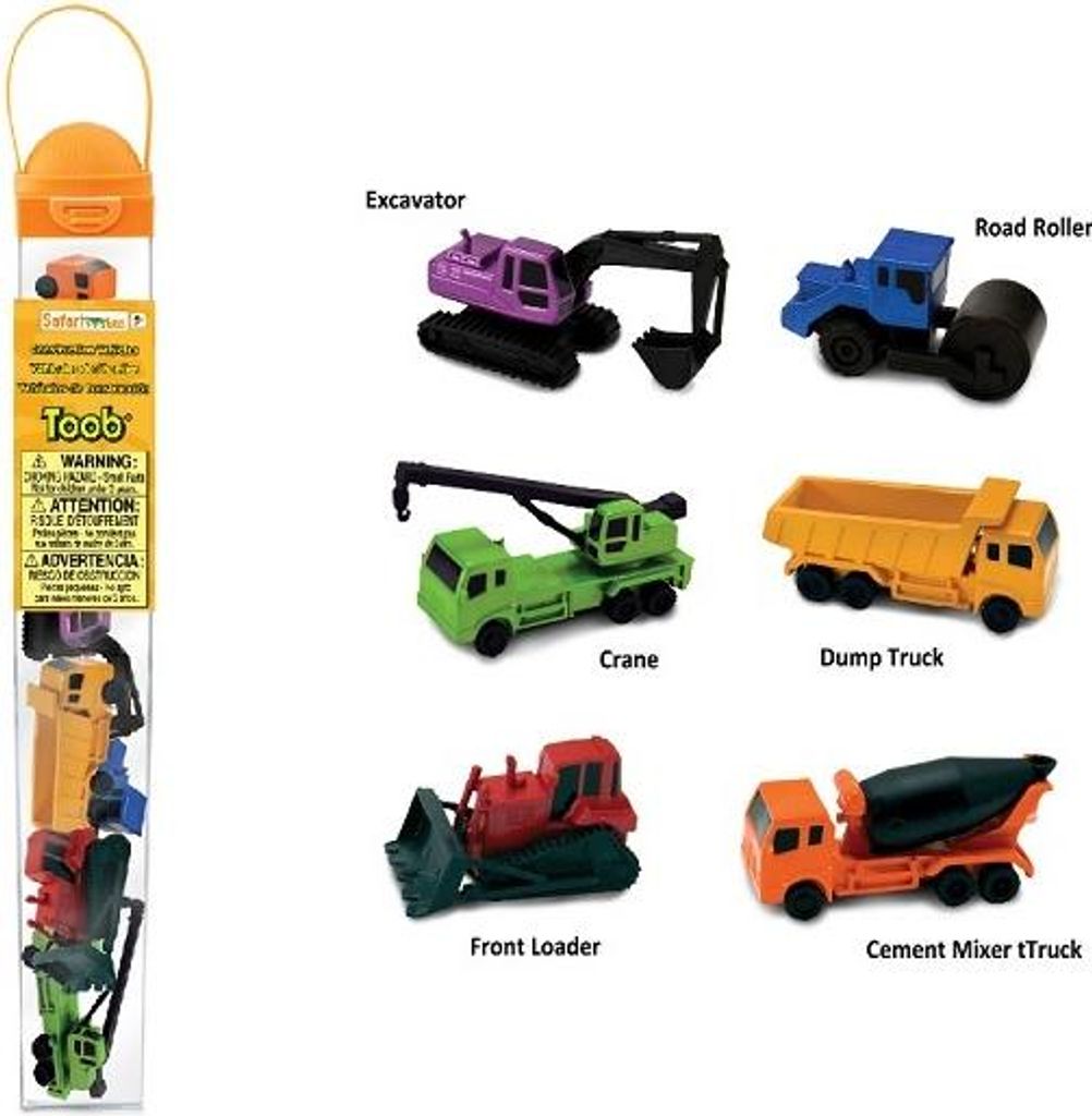 Safari Ltd 100941 Baufahrzeuge (6 Minifiguren) Serie Themengebiet