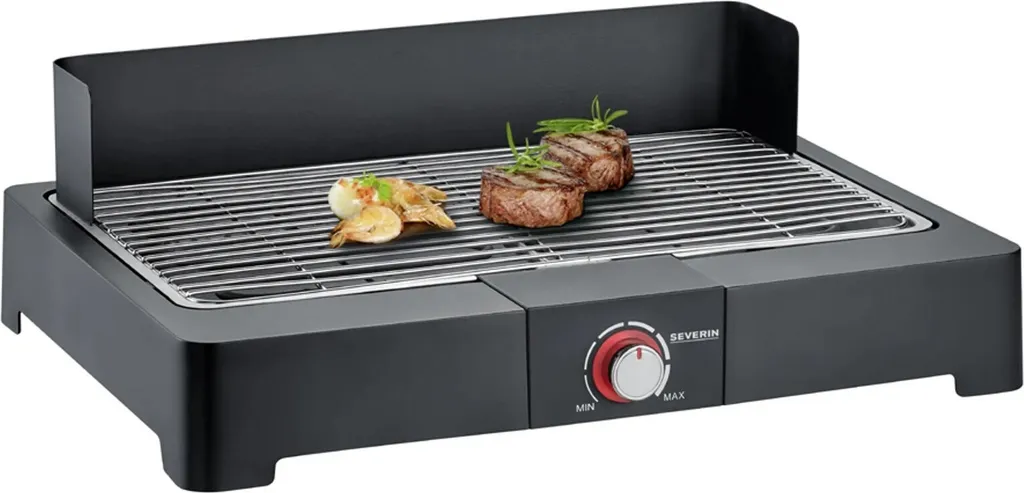 Barbecue électrique de table SEVERIN PG 8565 avec grille amovible noir
