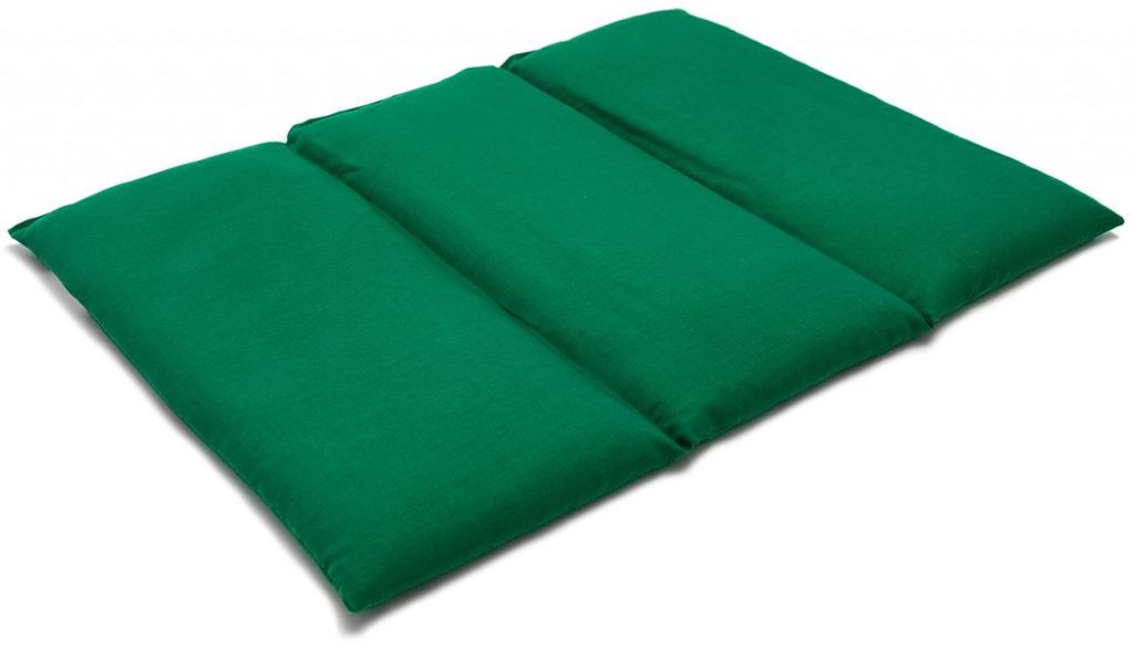 GIRAFFENLAND Kirschkernkissen groß 40x30cm - 3-Kammer - grün - Wärmekissen - Körnerkissen