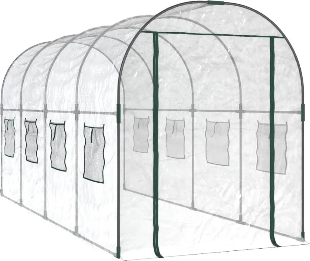 Serre de jardin pour potager 160x400x190 cm protection hivernale