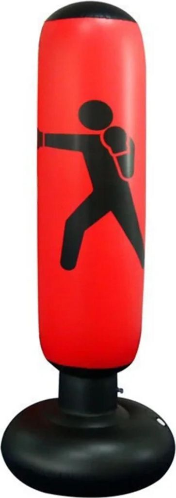 Standboxsack aufblasbar – 160 cm Boxsack aus strapazierfähigem PVC für Boxtraining, Kickboxen & Stressabbau