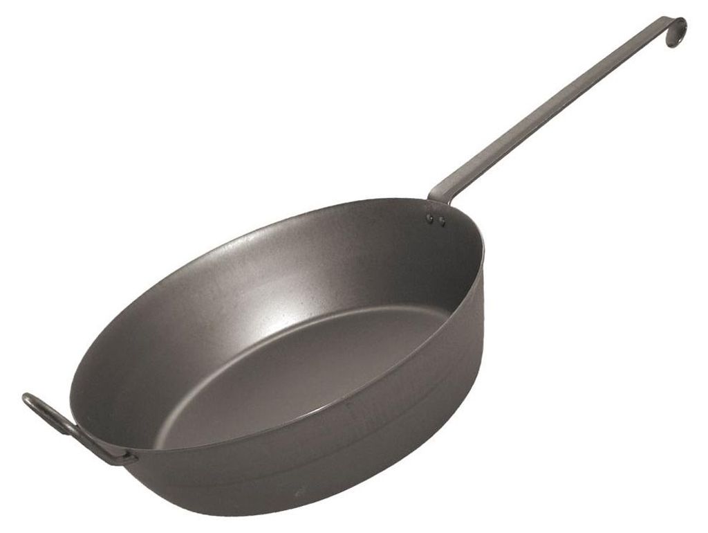 RIESS 0644-023, Rund, Allzweckpfanne, Schwarz, Eisen, Produktbild 
