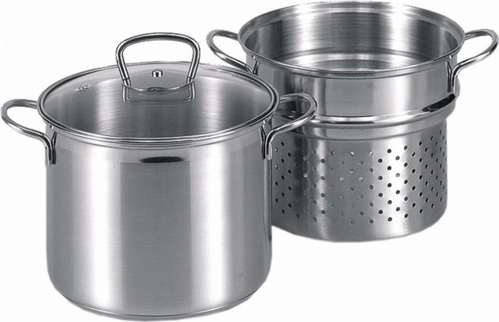 KARL KRÜGER Spaghettitopf mit Glasdeckel 6,5 l Ø24cm Produktbild 