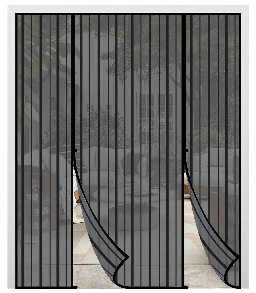 Fliegengitter Tür Magnet 158x206cm Fliegengitter Doppeltür Produktbild 