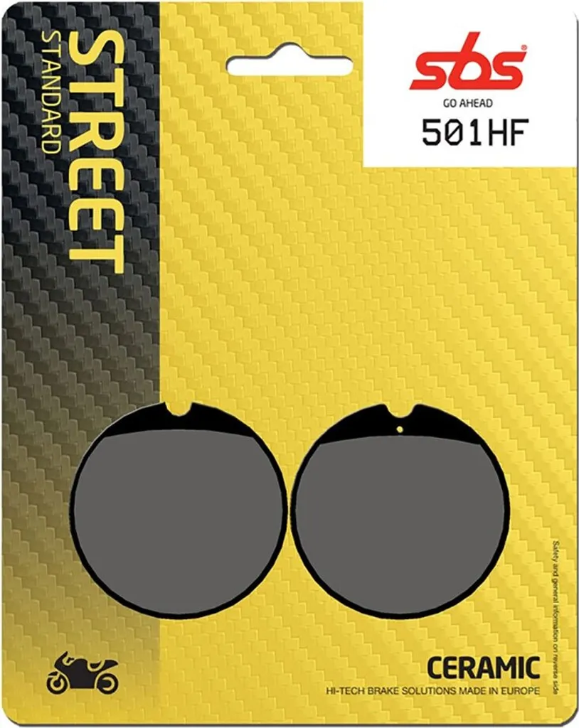 Plaquettes de frein moto SBS 501HF pour la conduite urbaine sûre