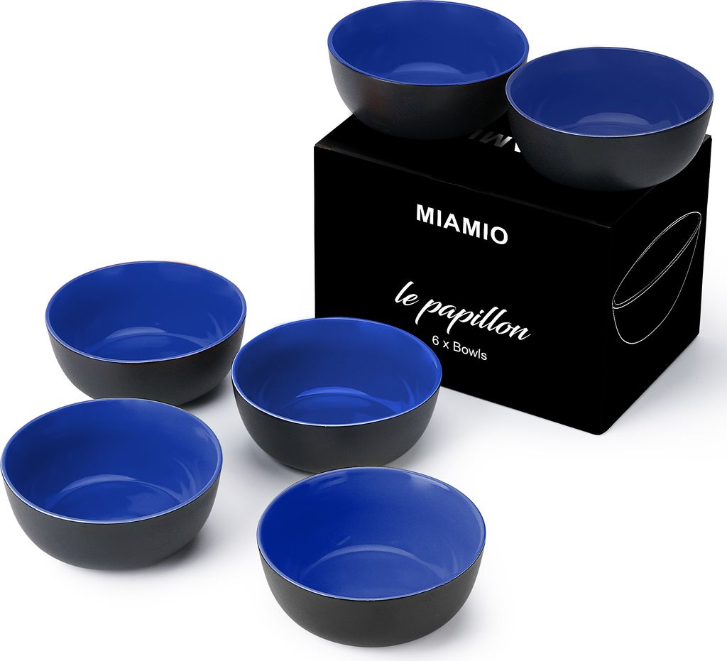 Le Papillon Bowls Set of 6 Blue