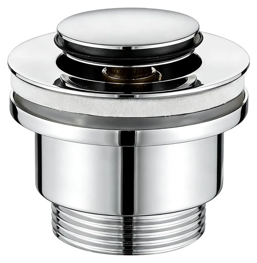 Bouchon lavabo universel anti-fuite inox 304 avec siphon fourni