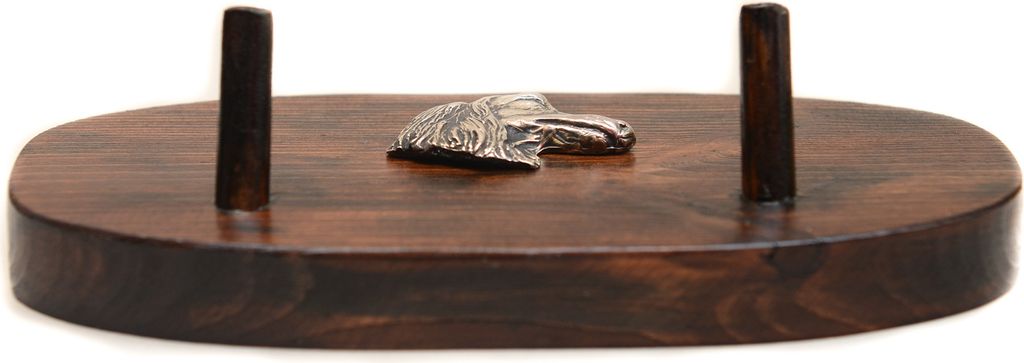 Dachshund Langhaar, Dackel, Teckel - Zubehörständer, Hundemarkenständer, Schlüsselhaken von Art-Dog