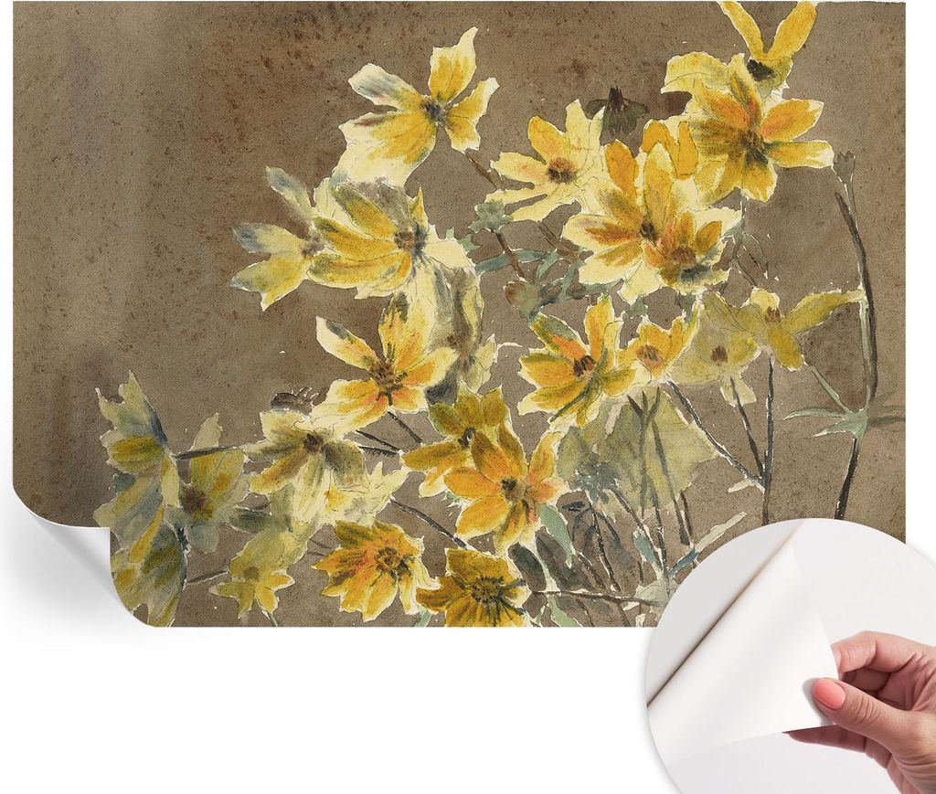 Selbstklebende Wandtapete - Dekorative Tapete für Wohnzimmer - Klebefolie für Wandbilder - Tapetenfolie für Wanddekoration - 312x219 cm - Sonnig...