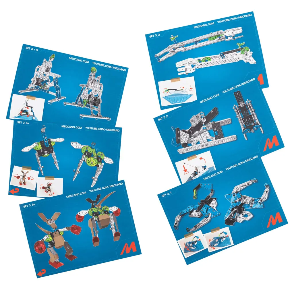 Kit de construction Meccano 3 Geared Machines avec engrenages réels - 6