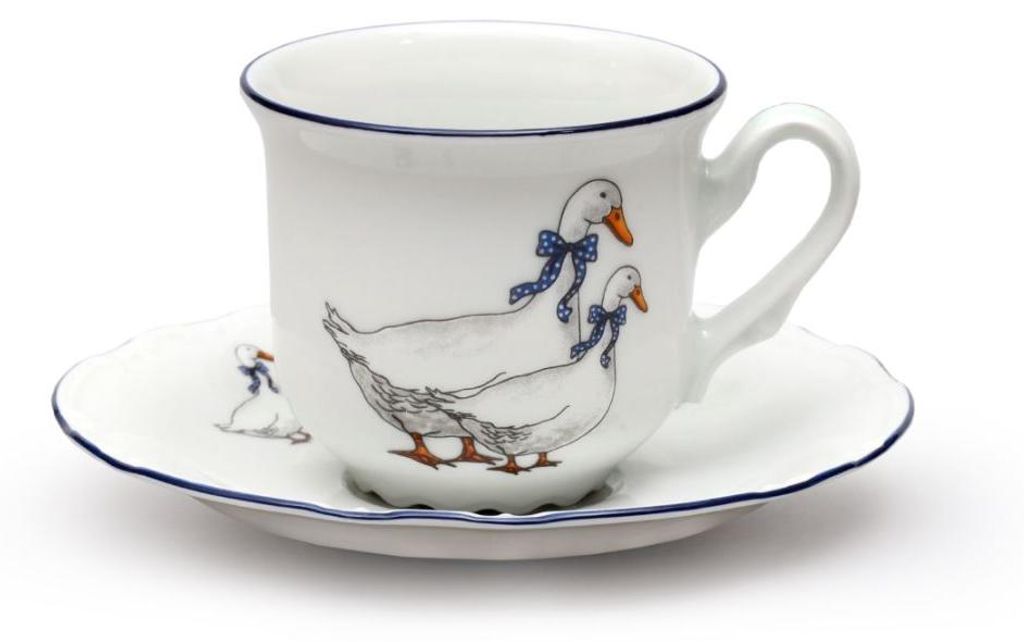 Thun 1794 Tasse mit Untertasse, Gans, 160 ml, Porzellan, Produktbild 