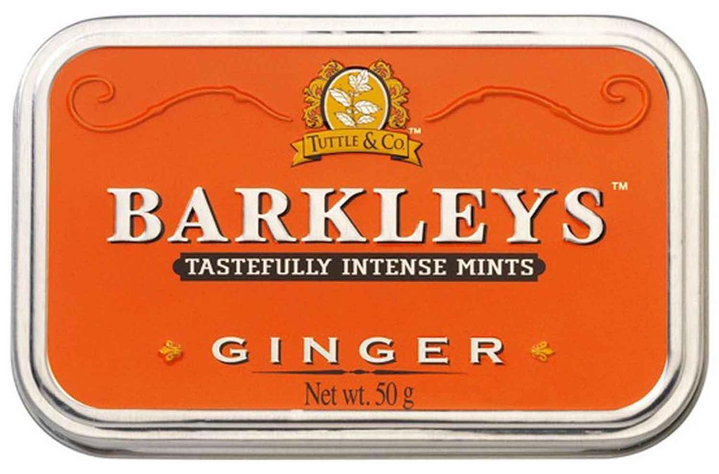 Barkleys Ginger Pastilles saveur gingembre dans une boîte Image du produit 