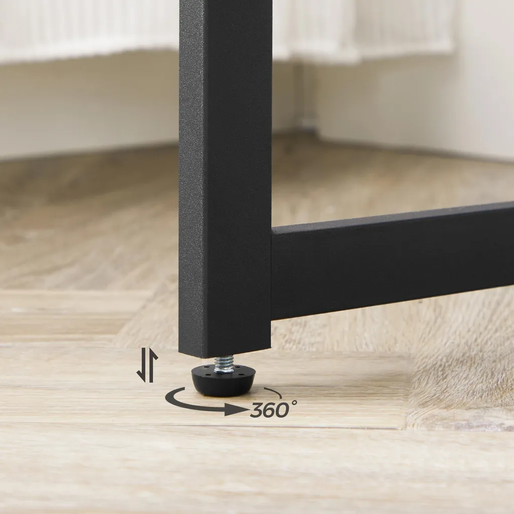 Table d'ordinateur réglable en hauteur avec support pour écran intégré - 6