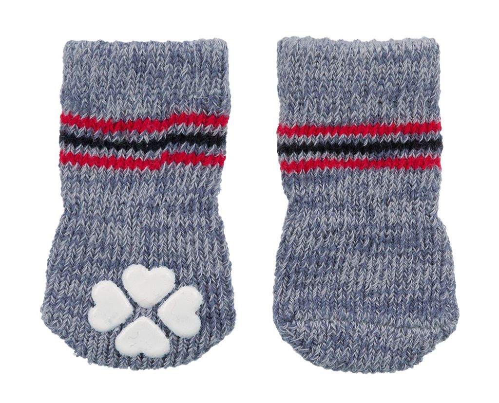 Trixie Hundesocken - Grau - XXS-XS