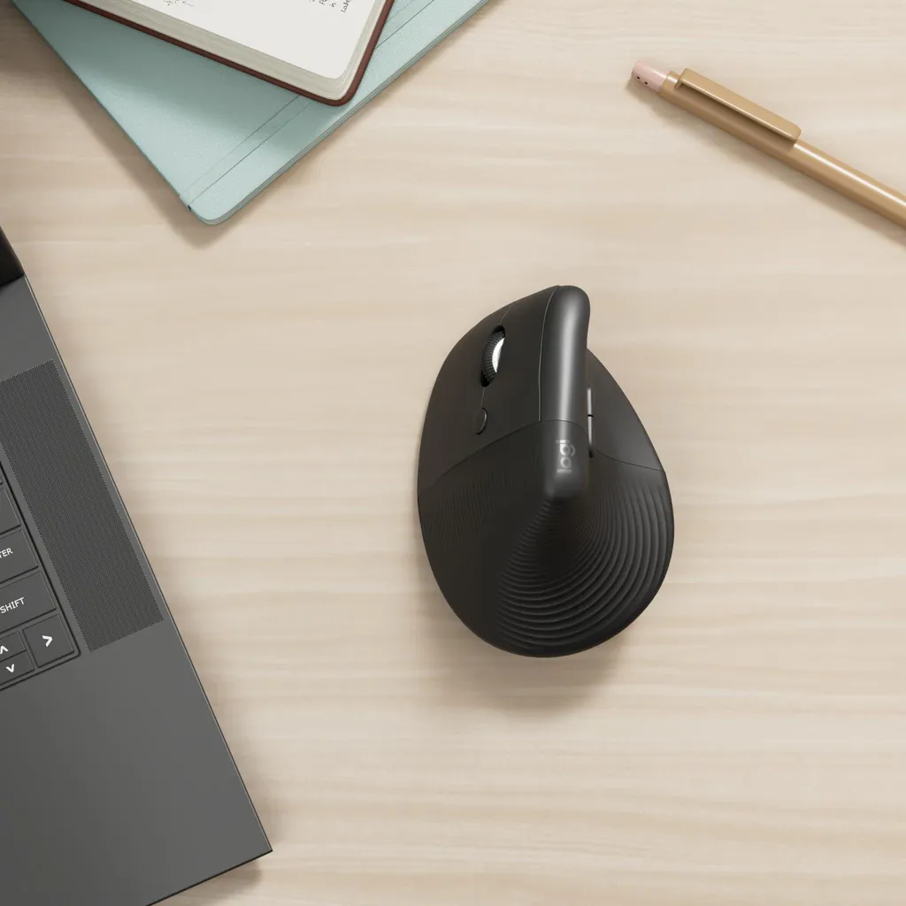 Logitech Lift Vertical Ergonomic Mouse - Souris verticale sans fil Graphite - 22