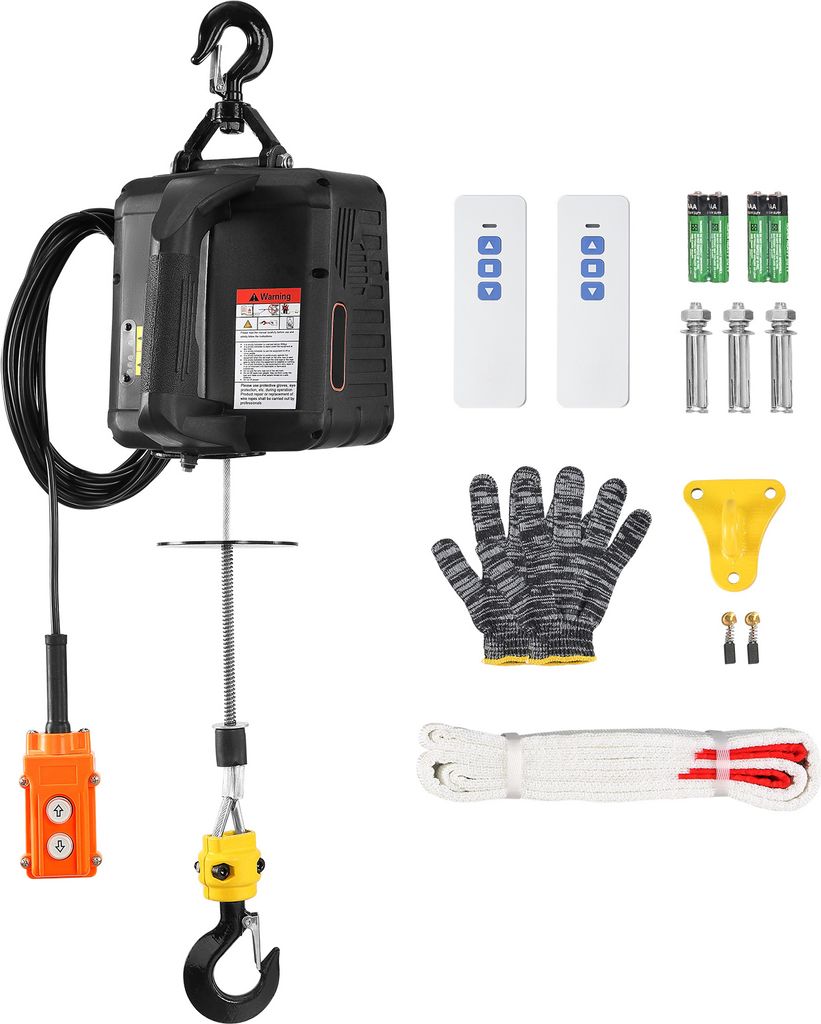 SucceBuy 3 v 1 elektrický kladkostroj, 1100 lbs, 1500 W Obrázok produktu 
