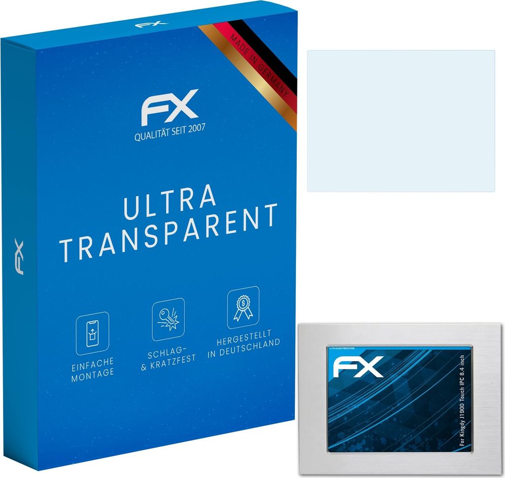atFoliX FX-Clear Schutzfolie kompatibel mit Kingdy J1900 Touch IPC (8.4 inch) Displayschutzfolie