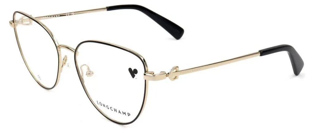 Lunettes Longchamp LO2158 dorées en métal léger pour femmes actives