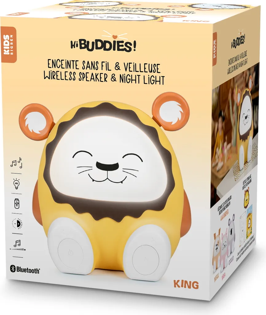 Haut-parleur Sans Fil pour Enfant Bigben Lion - Musique et Histoires