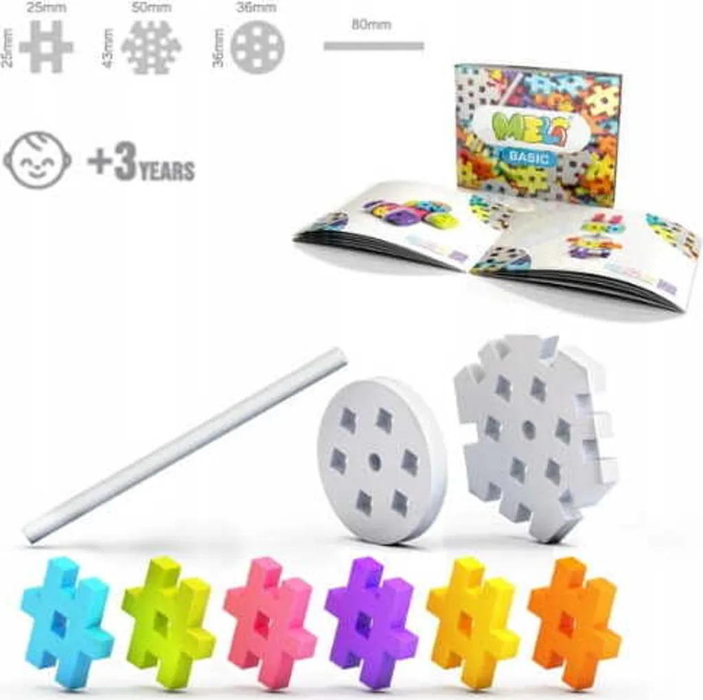 Jeu de Briques de Construction Meli Basic 200dlg pour la Maison - 17