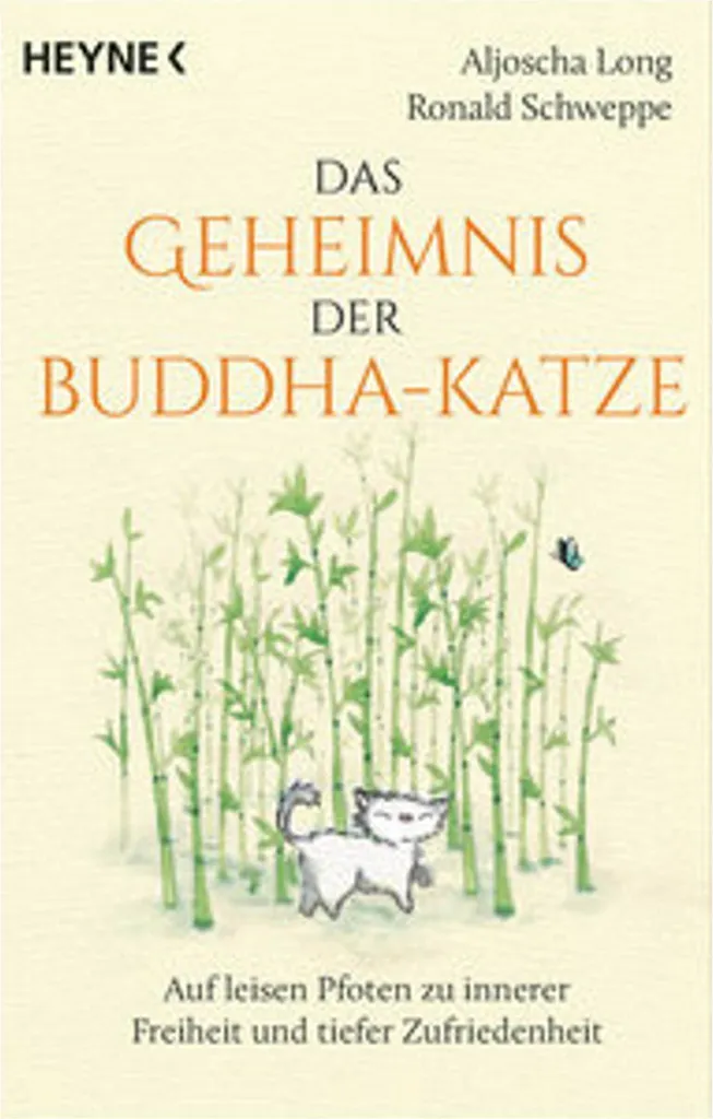 Statue Chat Zen en Résine Grise Effet Pierre Das Geheimnis Buddha-Katze