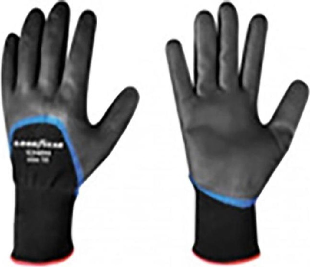 Goodyear Elasthan und Nitrilschaum Handschuhe Größe 10 Schwarz, Arbeitshandschuhe