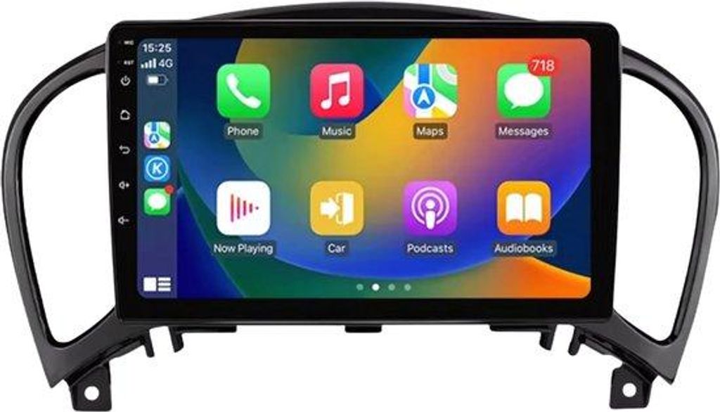Autoradio mit Bluetooth, CarPlay, kompatibel mit Apple und Android, Stereoanlage, Navigation, Autonavigationssystem, für Nissan Juke YF15 (2010–...