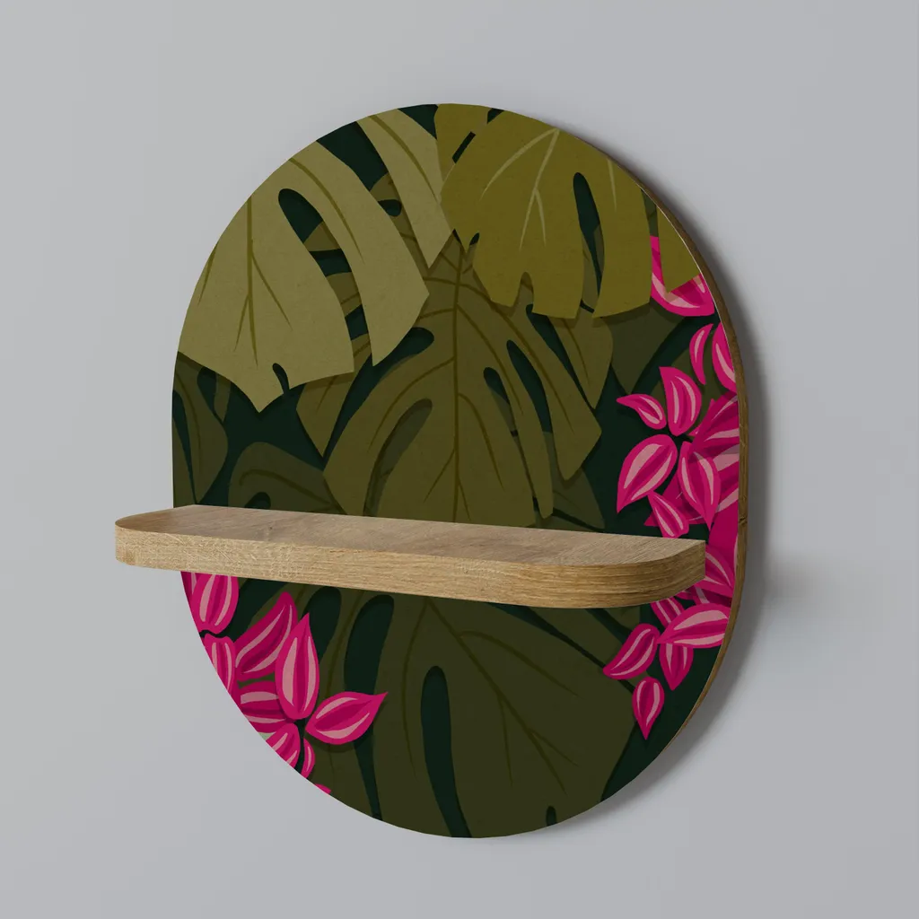 Étagère Ovale Gain de Place pour Ranger vos Objets Déco avec Style