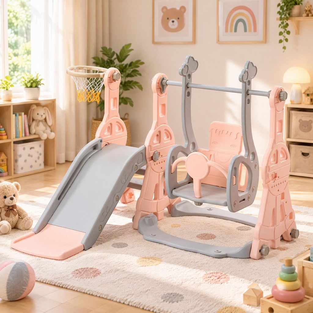 INONEFT 4-in-1 kinder glijbaan, speelgoed glijbaan met Productafbeelding 