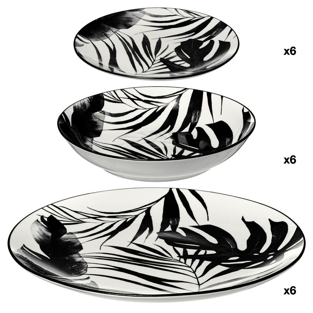 18-teiliges Service "Schwarze Palme" Produktbild 
