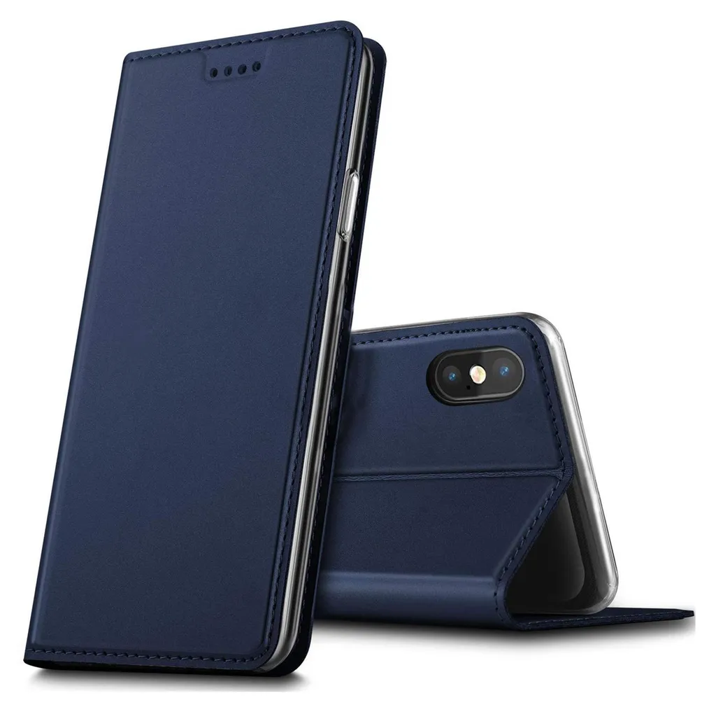 Custodia Protettiva iPhone X XS Book Case Slim Flip - Anti-Urto