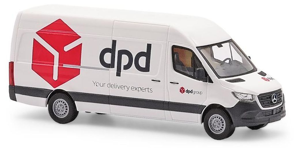 Busch 52634 - 1/87 Mercedes-Benz Sprinter passo lungo, DPD Immagine del prodotto 