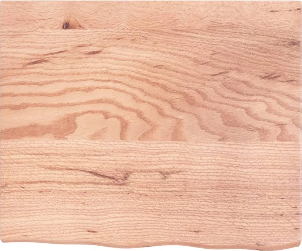 Piano Tavolo in Rovere Massello 60x50 cm | Legno Marrone Chiaro Trattato - 3