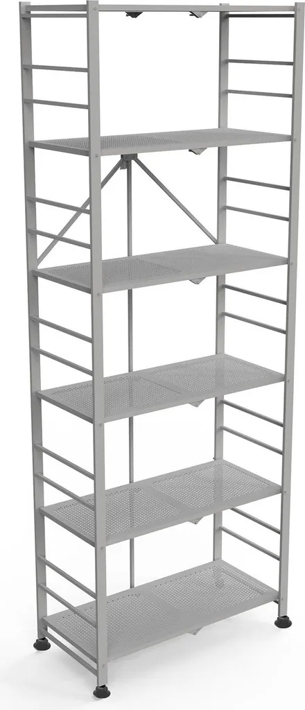 Scaffale Ficulle da Garage 6 Livelli 190h cm | Grigio Resistente